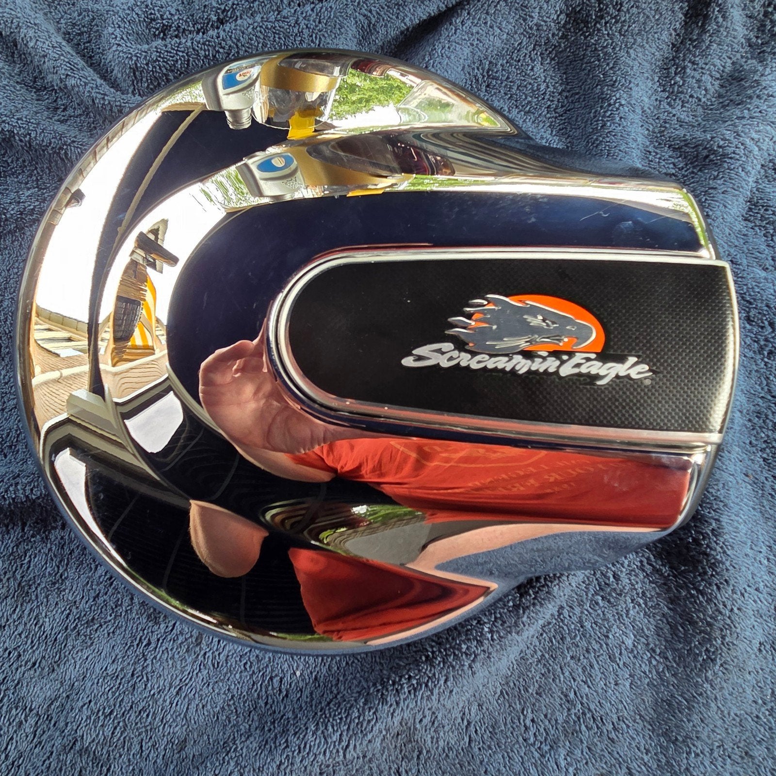 Te koop goed screamin eagle lucht filter., Motoren, Onderdelen | Harley-Davidson, Ophalen, Gebruikt