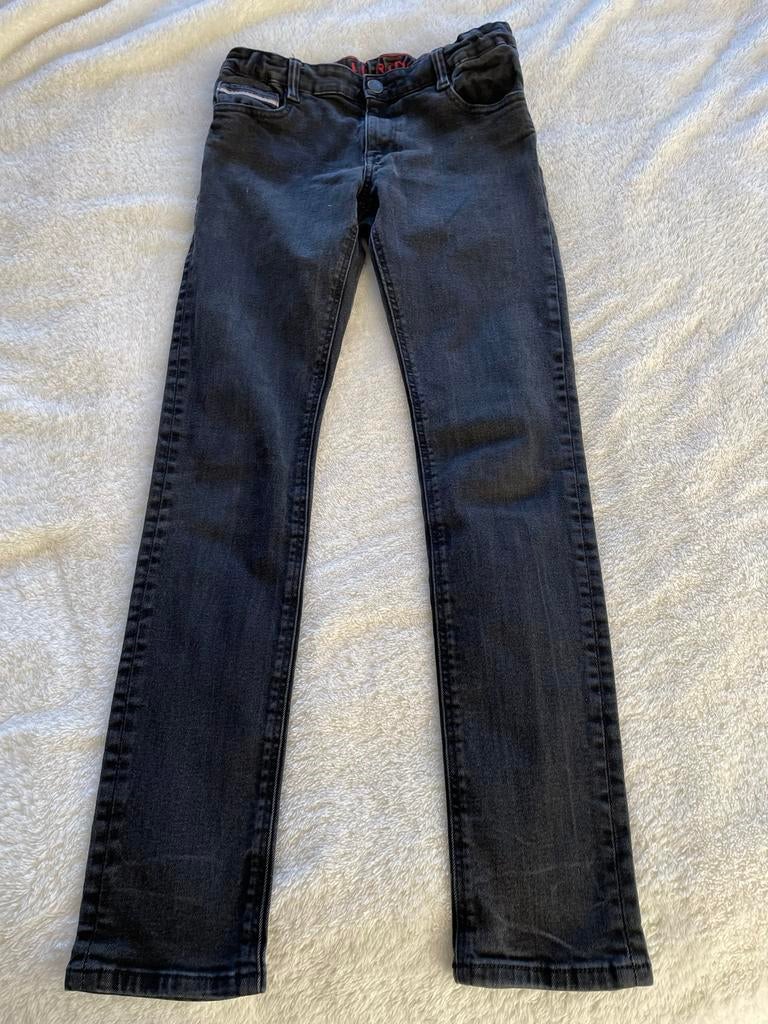 Spijkerbroek jongens merk we maat 164 kleur zwart, Ophalen of Verzenden, Zo goed als nieuw, Jongen, Broek