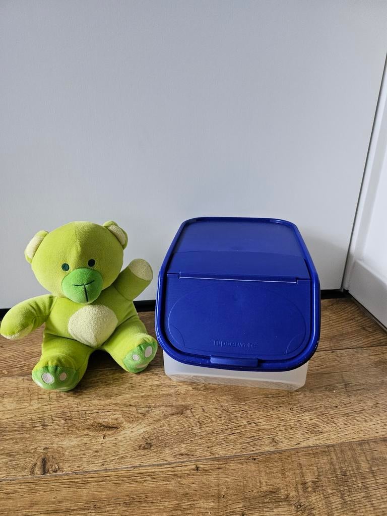 Tupperware aardappelbak/ voorraadbak blauw, Huis en Inrichting, Keuken | Tupperware, Ophalen of Verzenden, Zo goed als nieuw, Blauw