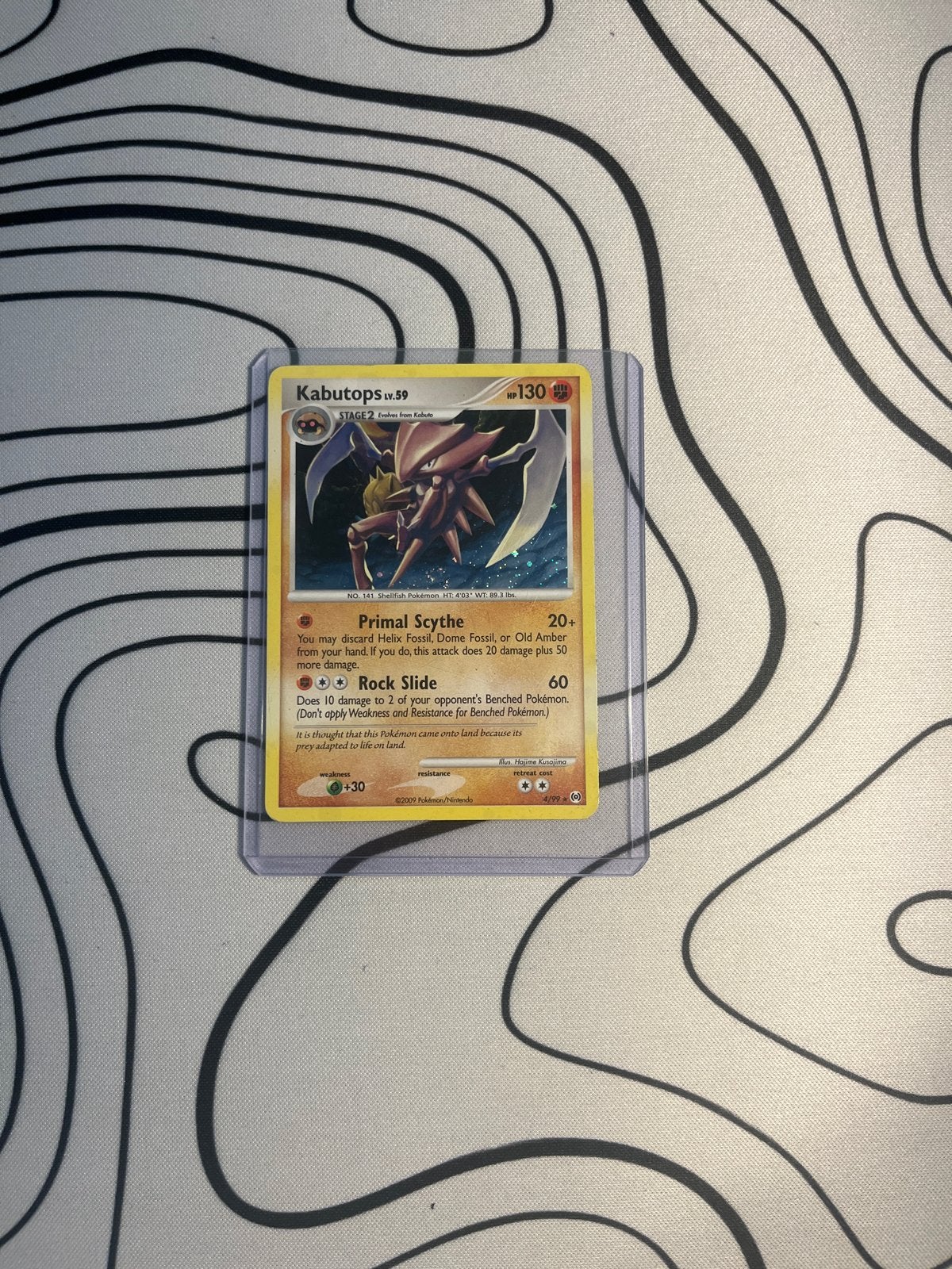 Kabutops 4/95 Holo Rare EX Team Magma vs Team Aqua, Ophalen of Verzenden, Zo goed als nieuw, Losse kaart, Foil