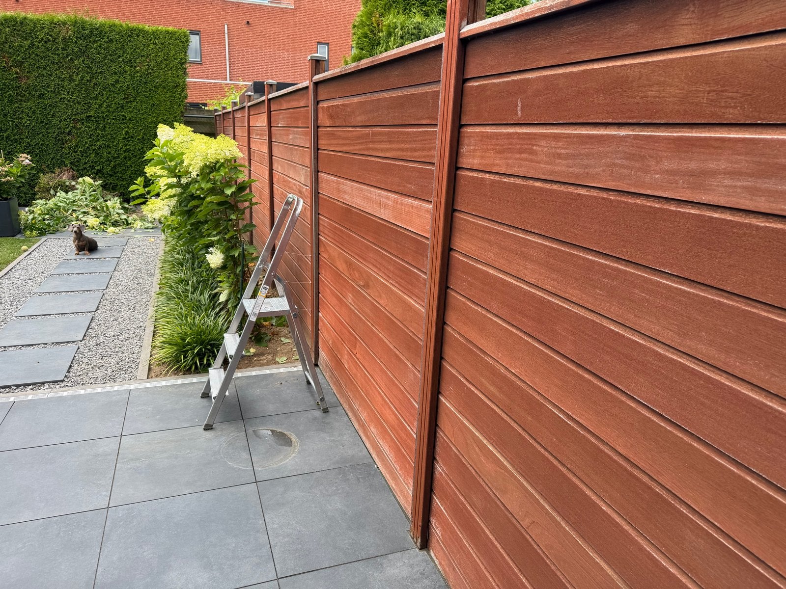Schuttingplanken met messing en groef, diverse afmetingen, Ophalen, Gebruikt, Minder dan 3 meter, Minder dan 1 meter