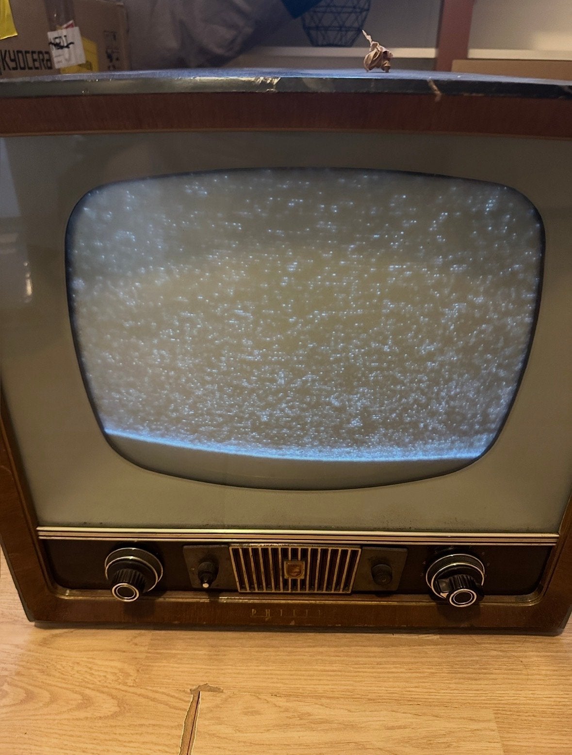 Philips Zwart-wit TV 17TX123U - Vintage Televisie, Antiek en Kunst, Ophalen