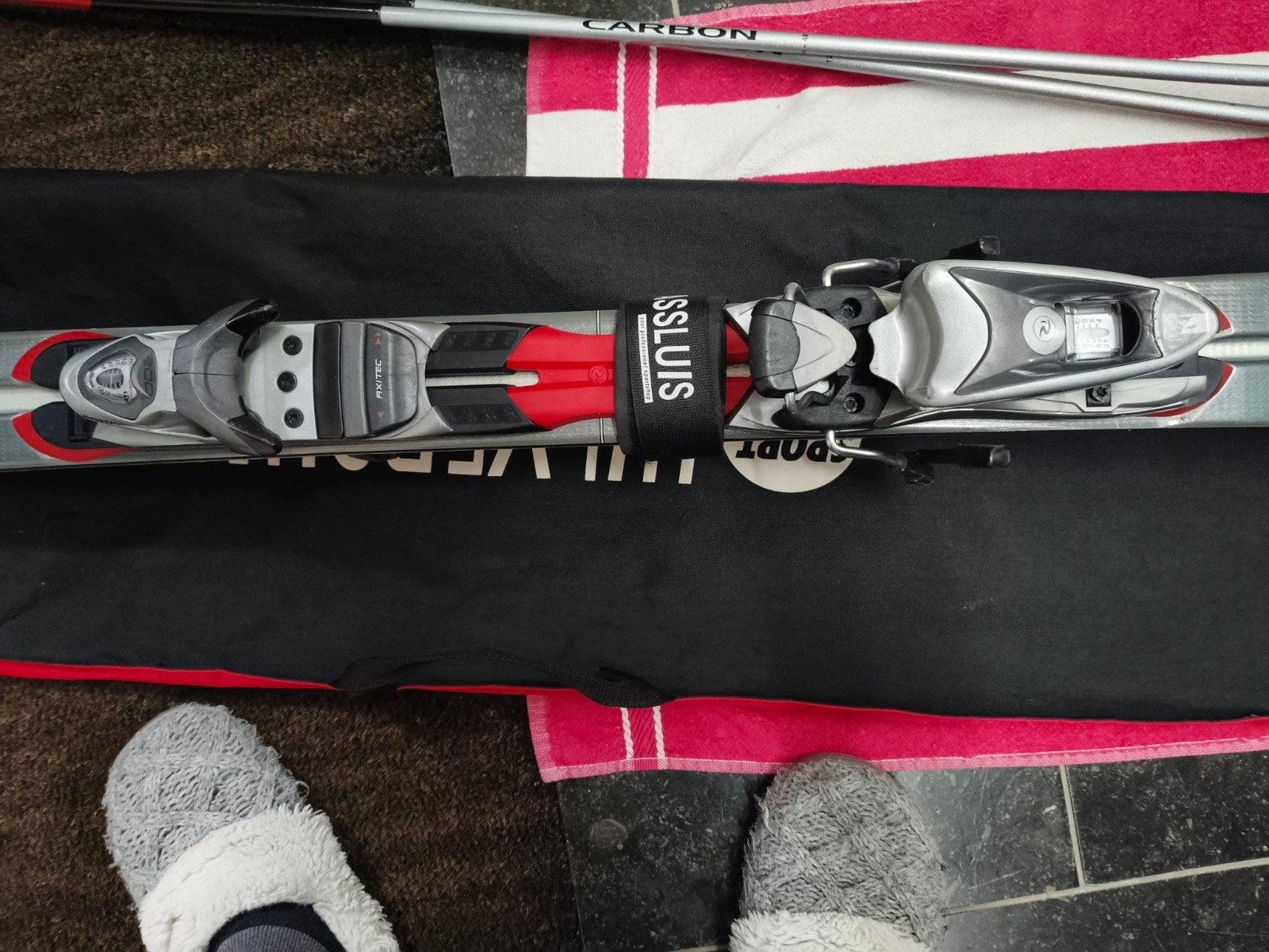 Rossignol Zenith Ski's met Leki stokken en Sport 2000 tas, Ophalen, 160 tot 180 cm, Gebruikt, Rossignol