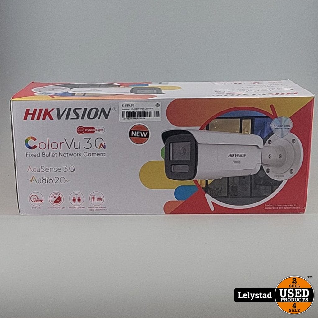 Hikvision DS-2CD2T47G3-LIS2UY/SL Pro Series 4MP 2.8mm Wit, Hikvision, Gebruikt, https://www.hikvision.com/en/support/contact-us/