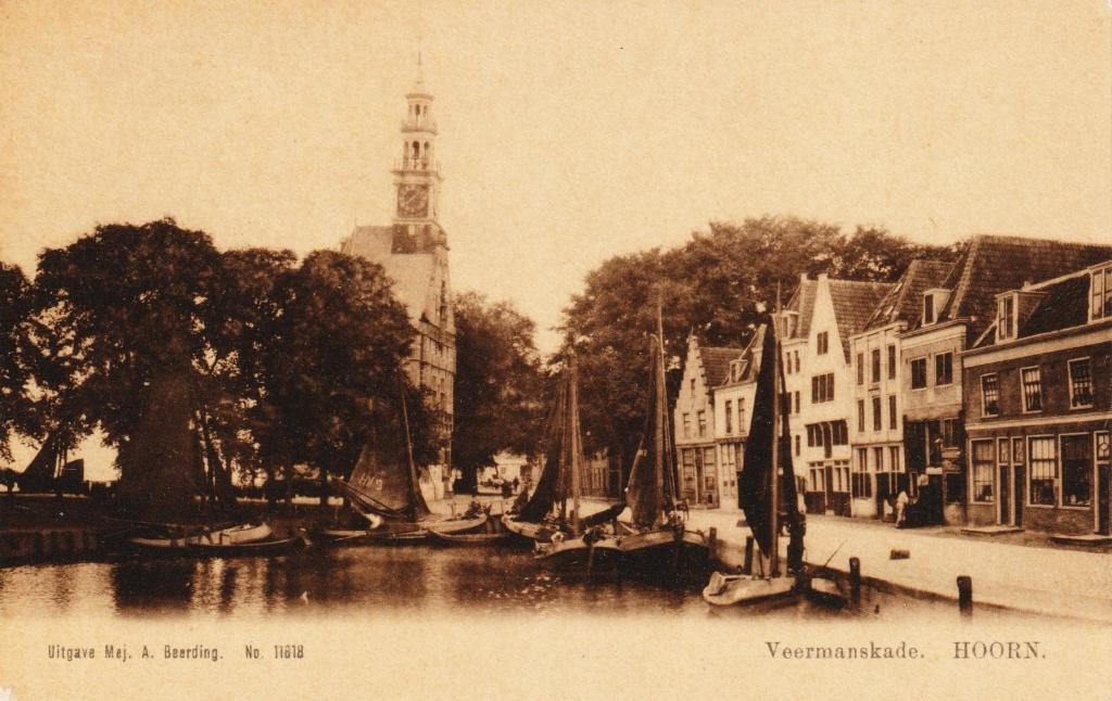 Hoorn - Veermanskade, Verzenden, 1920 tot 1940, Ongelopen, Noord-Holland
