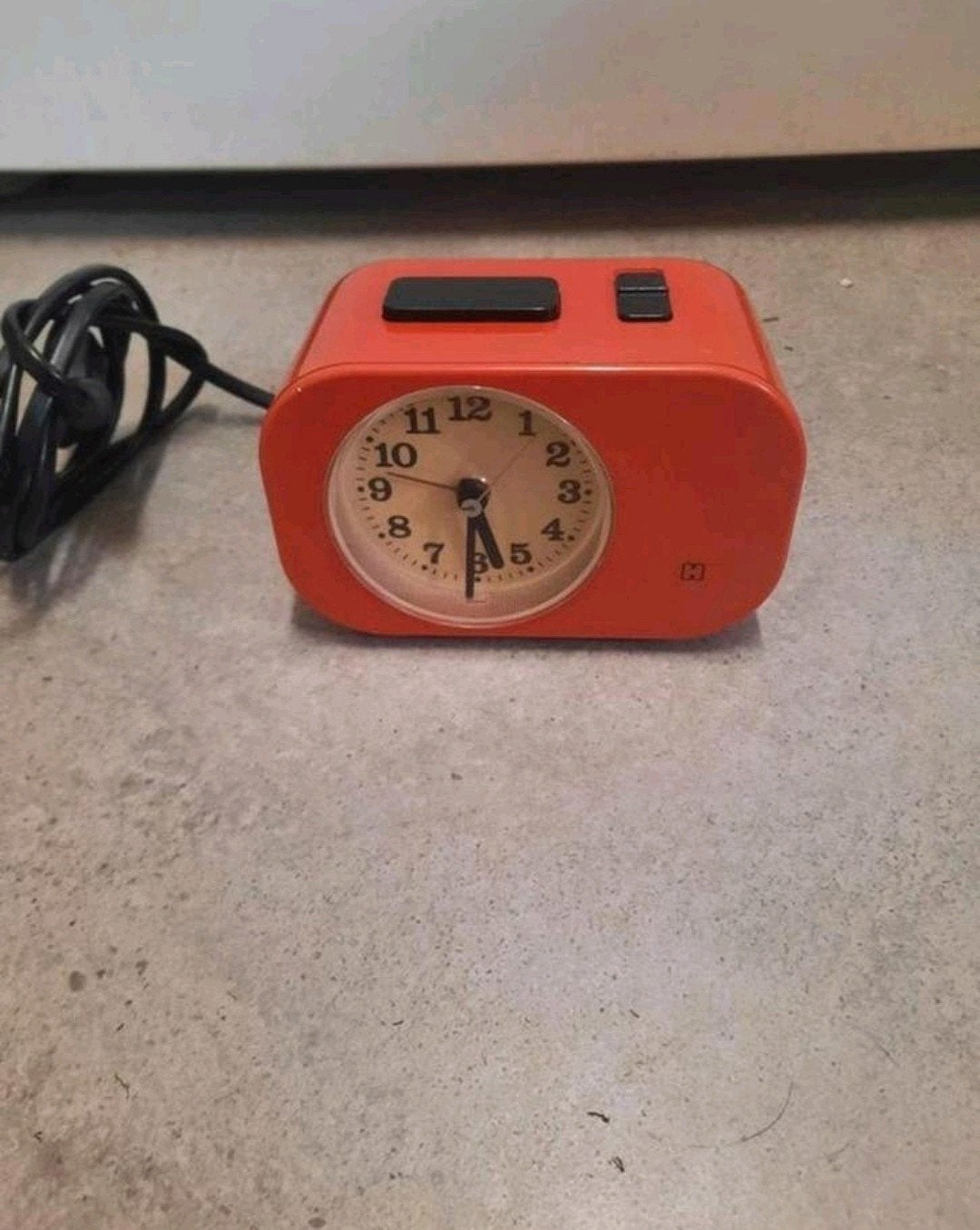 VINTAGE - Hema - Model OK 123 - Space Age - Wekker -, Ophalen of Verzenden