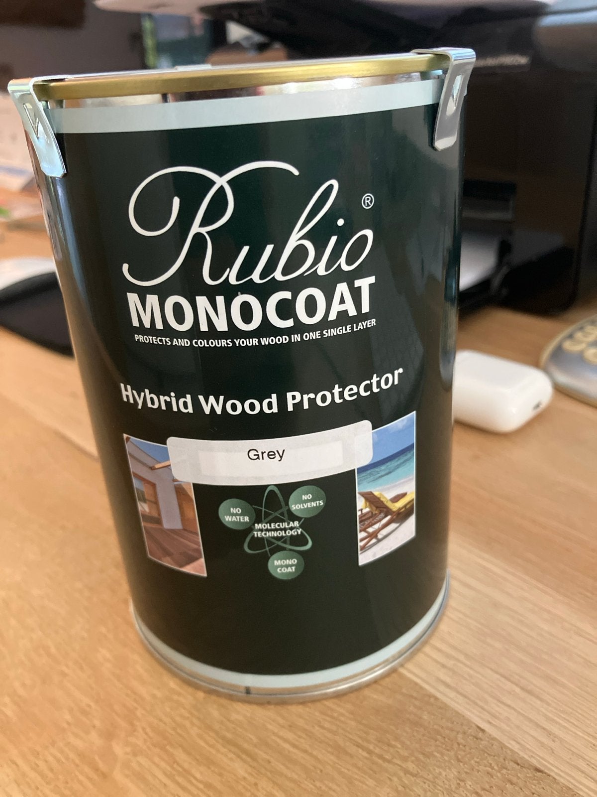 Nieuw blik Rubio Monocoat Hybrid Wood Protector Grijs, Ophalen of Verzenden, Nieuw, Grijs, Beits