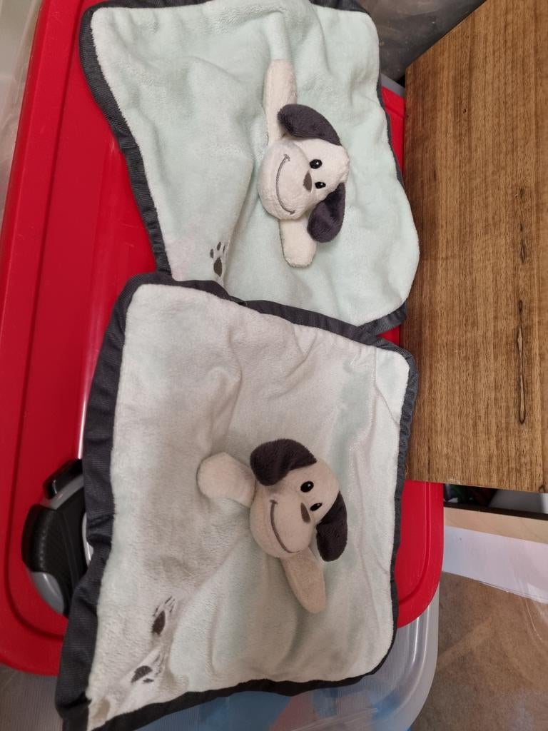 Zeeman knuffel doekjes hond mint groen nr 22, Ophalen of Verzenden, Zo goed als nieuw, Hond