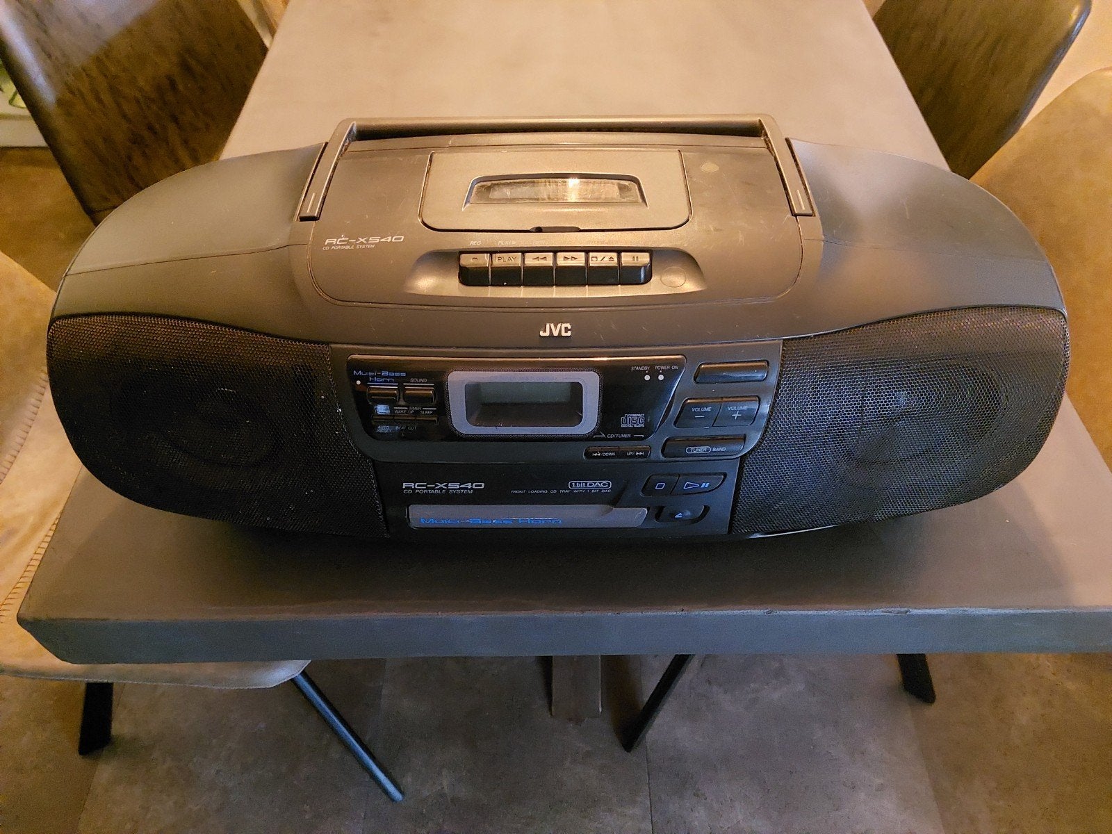 JVC RC-X540 CD Portable System - Draagbare Boombox, Gebruikt, JVC, Cassettedeck, Draagbaar