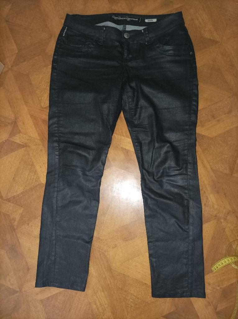 Dept coated spijkerbroek lage taille maat 38(W30), Kleding | Dames, Spijkerbroeken en Jeans, Zwart, Ophalen of Verzenden, Zo goed als nieuw