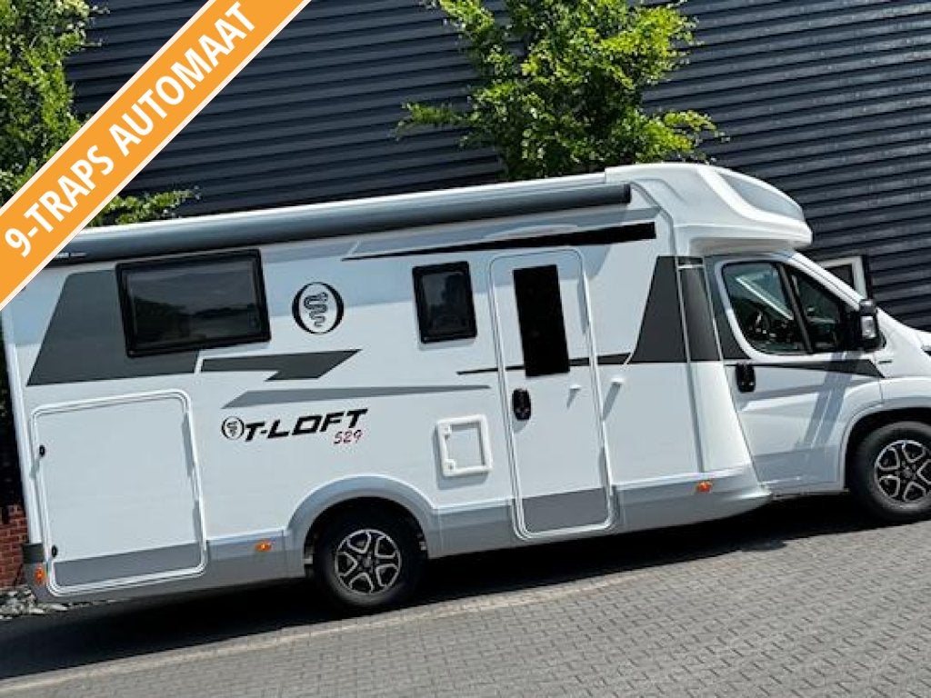 Elnagh T-Loft 529 160 PK 9-traps Automaat, Caravans en Kamperen, Campers, Luifel, Fiat, 6 tot 7 meter, Bedrijf