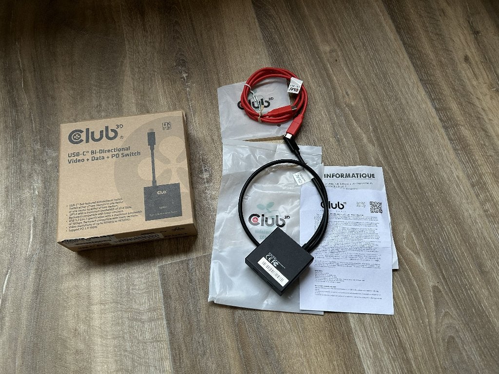 Club USB-C Bi-Directional Video + Data + PD Switch, Computers en Software, Ophalen of Verzenden, Zo goed als nieuw