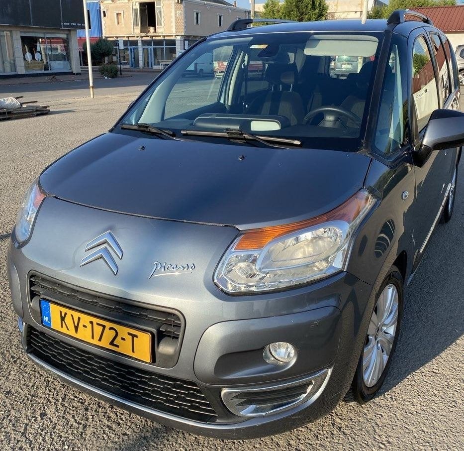 Citroen C3 Picasso 1.6 VTi | Exclusive | Automaat | CRUISE, Auto's, Citroën, Euro 5, Stof, Zwart, 4 cilinders