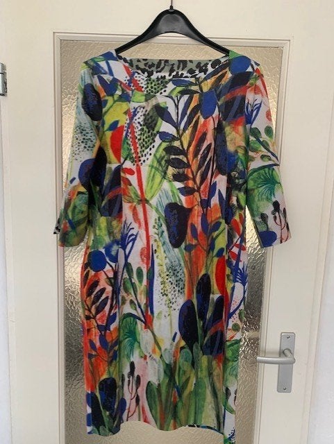 Lizzy & Coco 2 kanten draagbare jurk Mt -L, Kleding | Dames, Jurken, Maat 38/40 (M), Overige kleuren, Verzenden, Knielengte