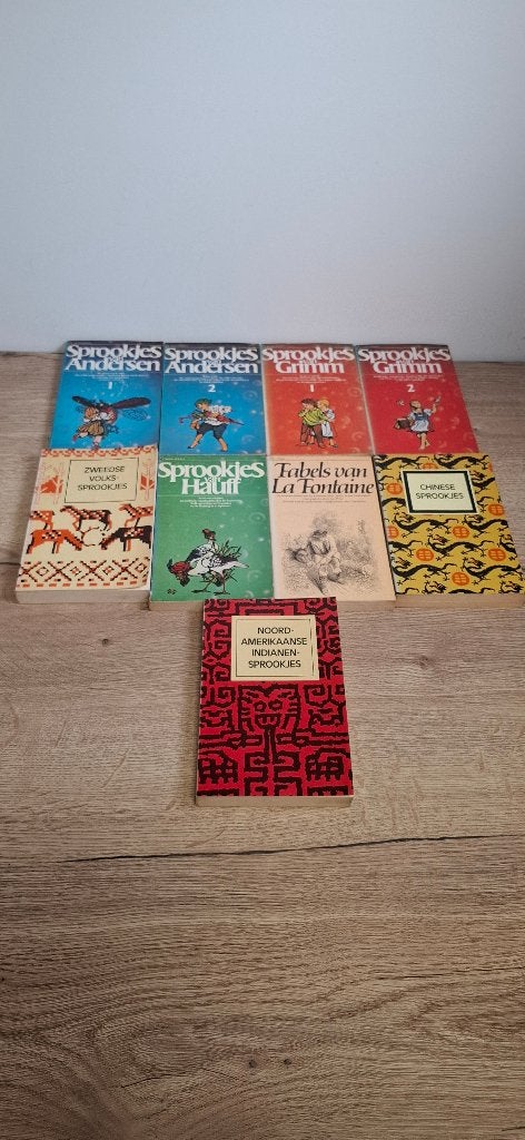 Sprookjes Boeken Verzameling 9 Delen - Andersen Grimm e.a., Boeken, Ophalen of Verzenden, Gelezen, Diverse auteurs