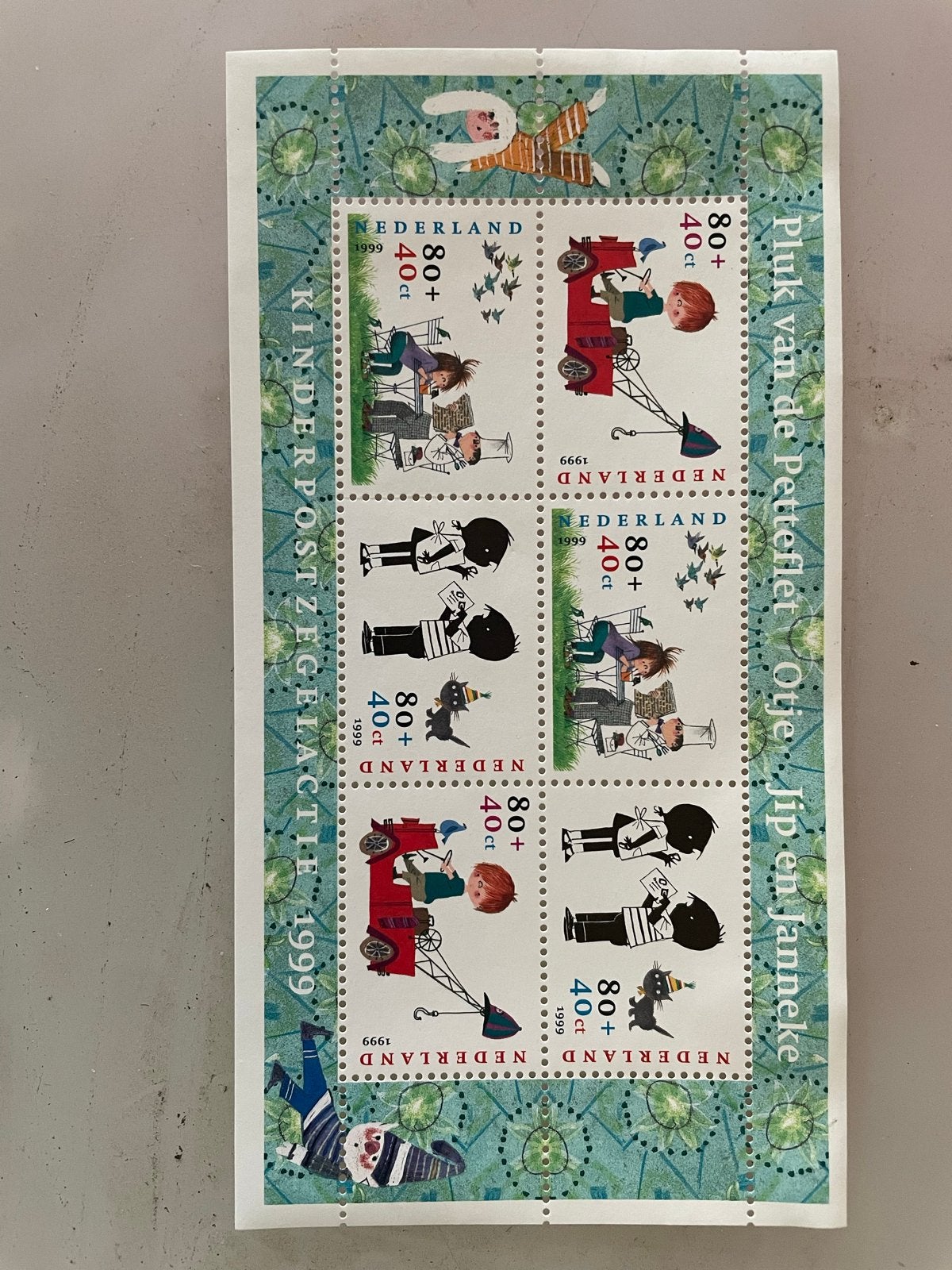 Kinderpostzegels 1999 - Pluk, Otje, Jip en Janneke, Ophalen of Verzenden, Na 1940, Postfris