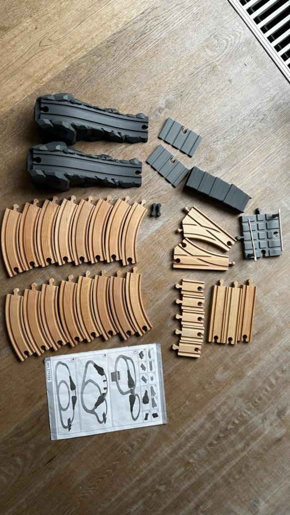 Playtive Houten Treinbaan met Accessoires, Ophalen of Verzenden, Gebruikt