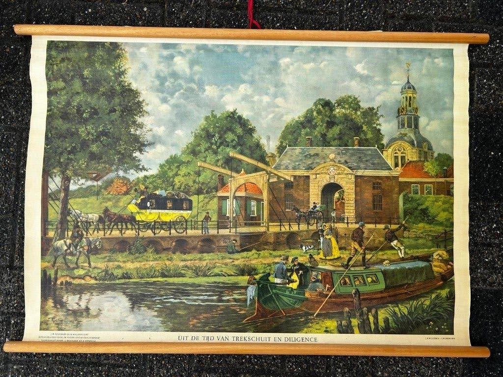 Leiden, 19e eeuw; de tijd van trekschuit en dilligence, Ophalen of Verzenden, Geschiedenis