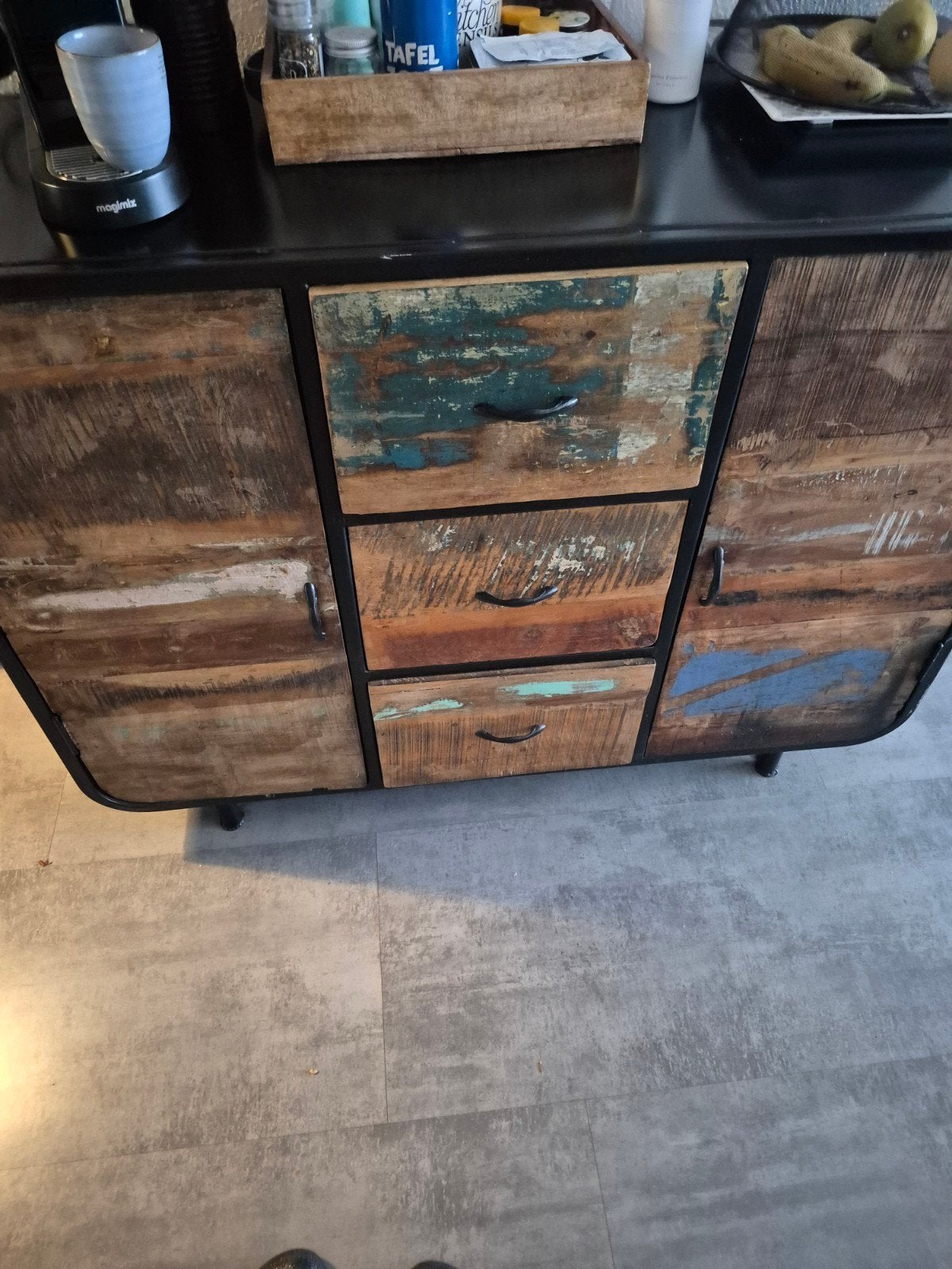 Industriële mango kast, Ophalen, Gebruikt, 25 tot 50 cm, 50 tot 100 cm