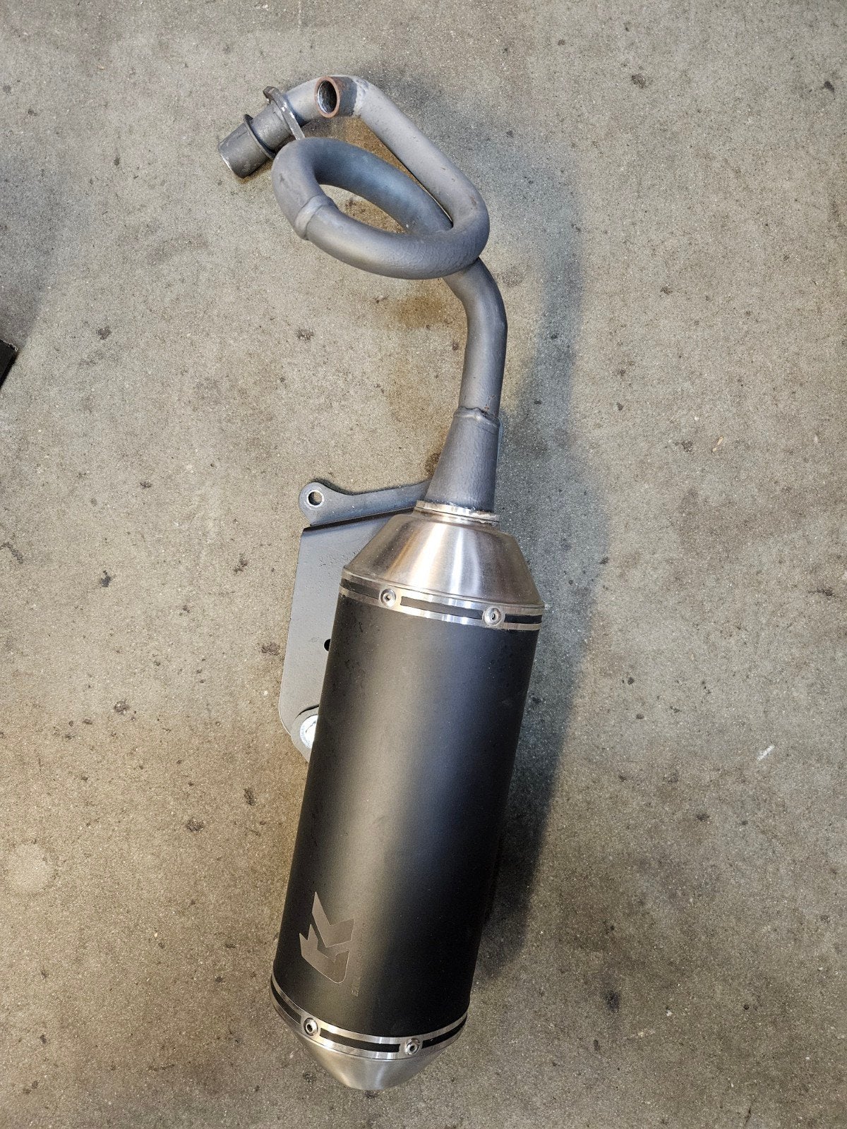 Piaggio zip 4t euro 4/5 turbo kit uitlaat bijna nieuw., Fietsen en Brommers, Ophalen of Verzenden, Zo goed als nieuw, Uitlaat