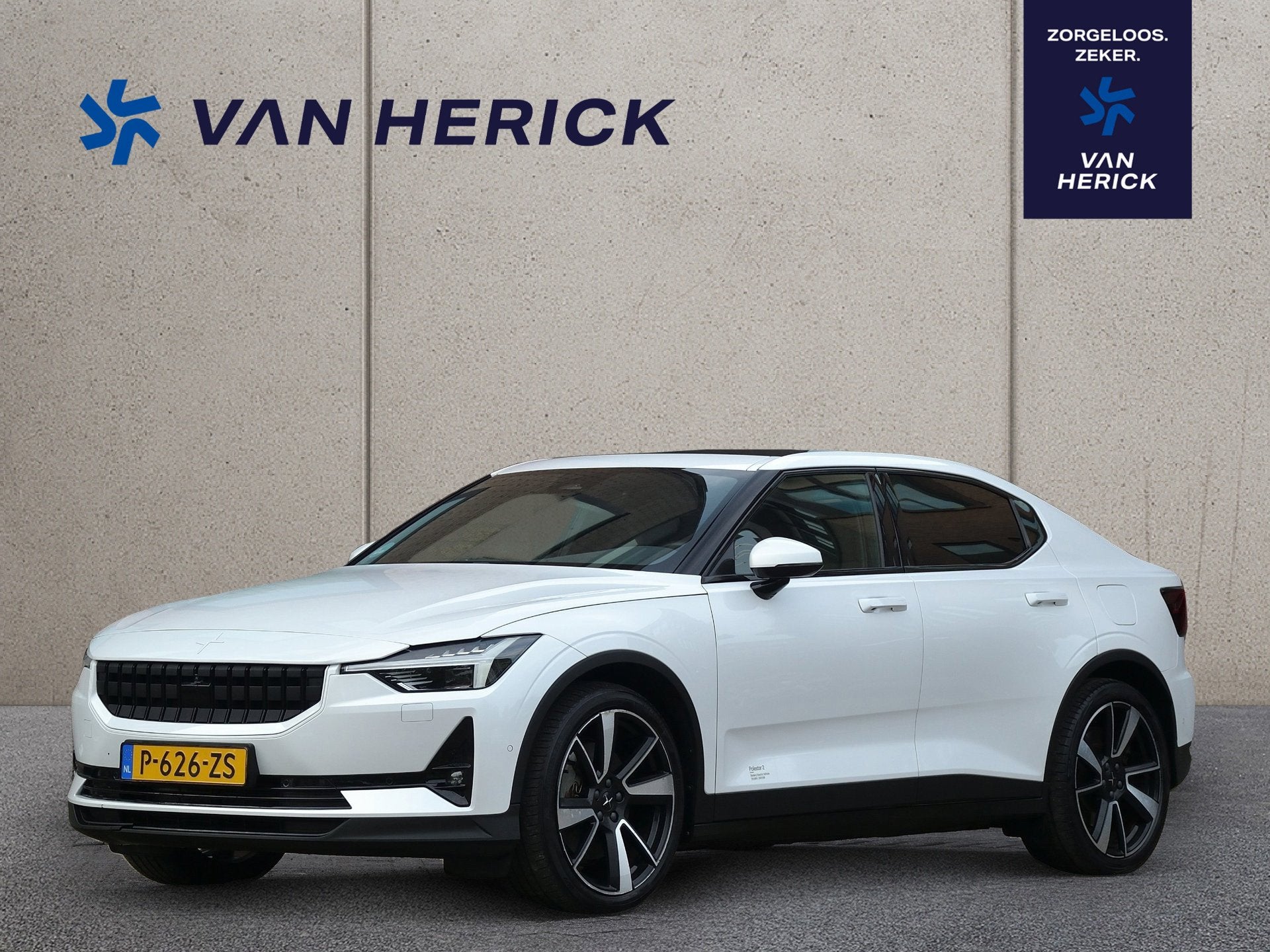 Polestar 2 Long Range Dual Motor Launch Edition 78kWh 408PK, Auto's, Polestar 2, Gebruikt, Wit, 408 pk