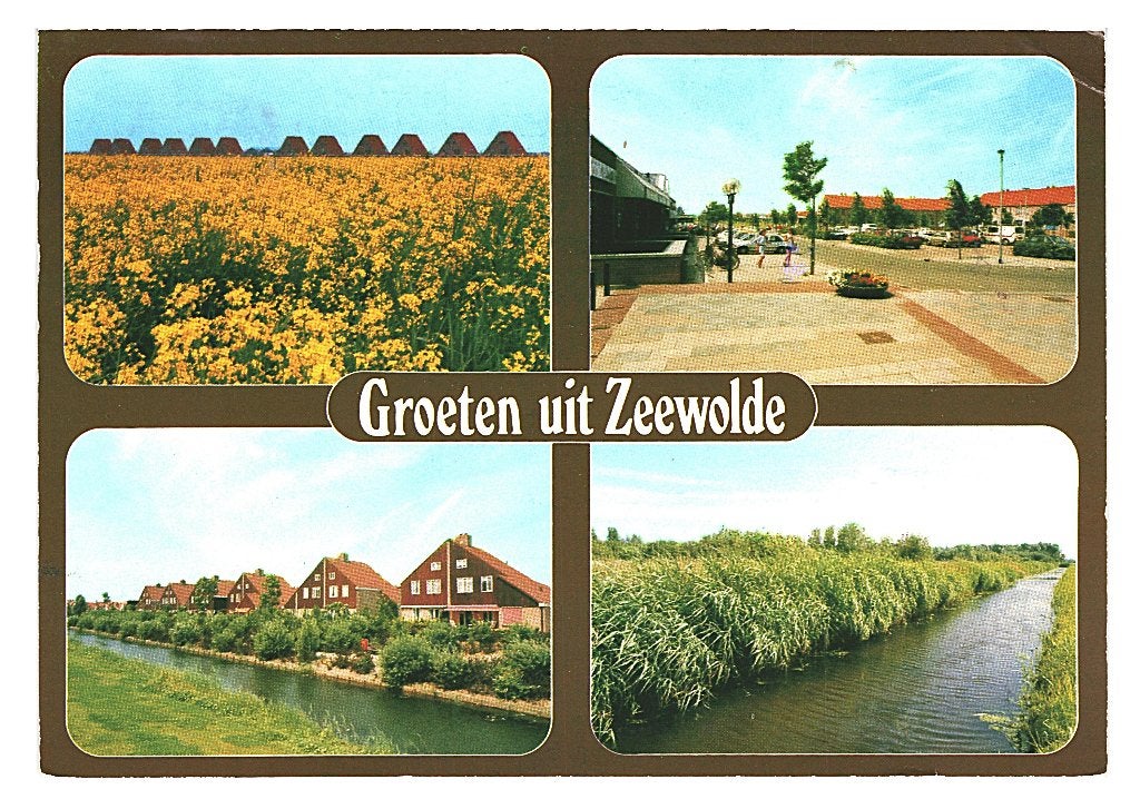 38254 Zeewolde 987 Flevoland Gelopen met postzegel, Ophalen of Verzenden, 1980 tot heden, Gelopen, Flevoland