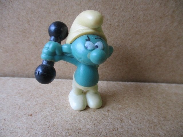 adv10811 smurfen poppetje 35, Verzamelen, Ophalen, Smurfen, Gebruikt, Beeldje of Figuurtje