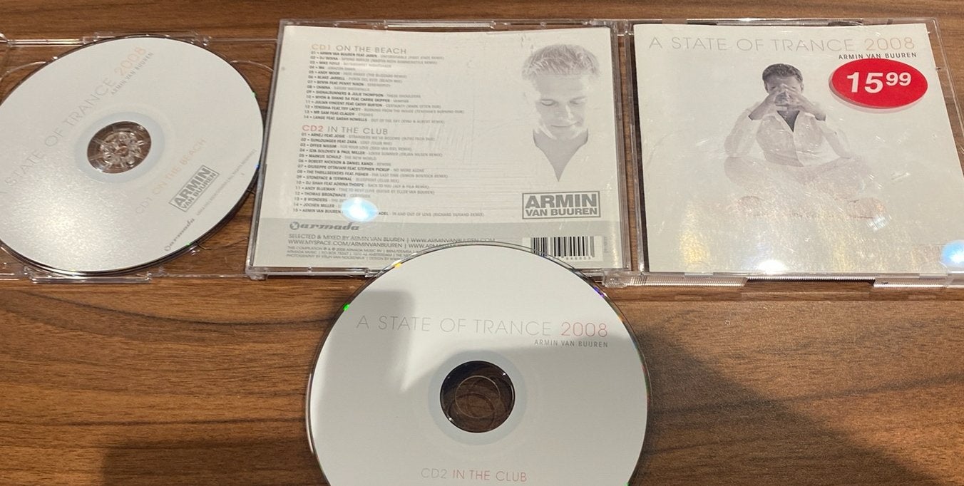 2 cd Armin van Buuren - a state of trance 2008, Ophalen of Verzenden, Zo goed als nieuw