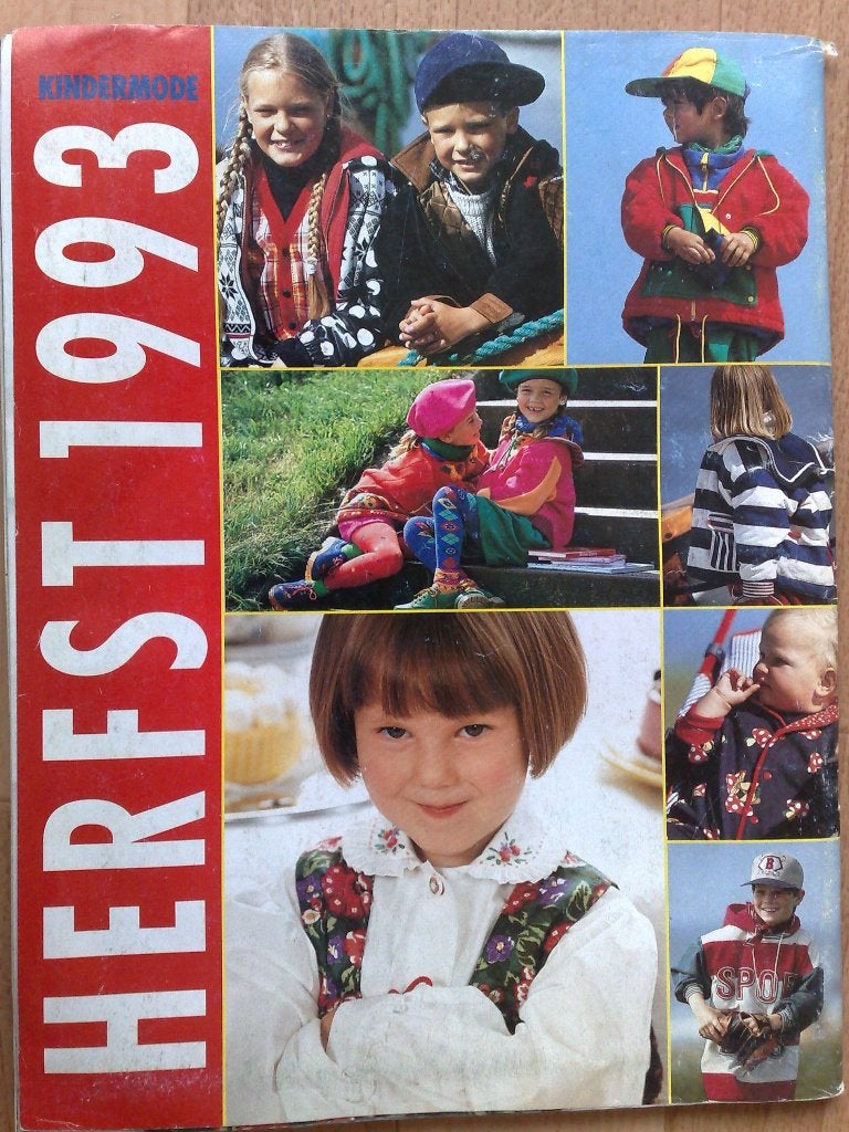 Kindermode herfst / winter 1993, Hobby en Vrije tijd, Kledingpatronen, Verzenden, Gebruikt, Kind, Knippie