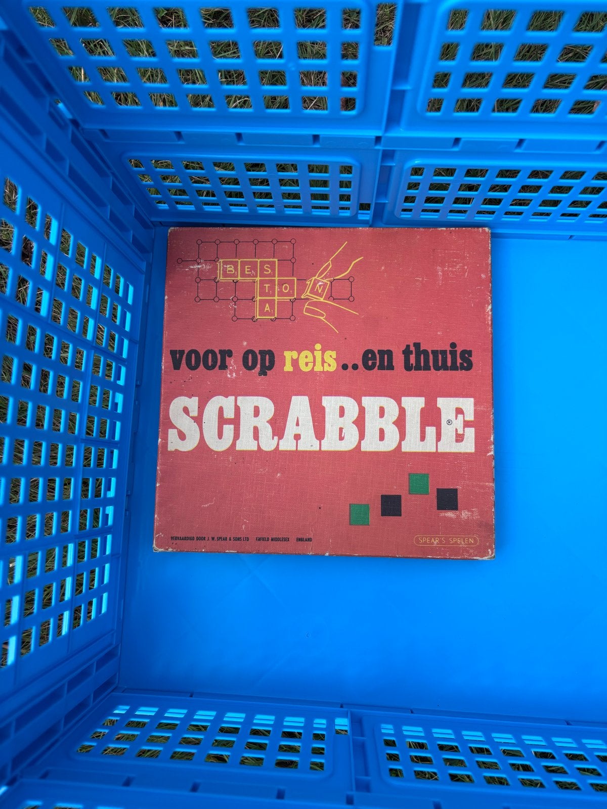 Vintage Scrabble Reisspel - Voor op reis en thuis, Ophalen, Gebruikt, Reisspel