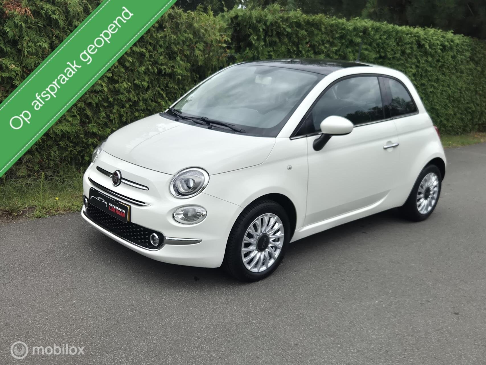 Fiat 500 1.2 Lounge Panoramadak Groot Beeldscherm Airco Pdc, Voorwielaandrijving, Gebruikt, 1242 cc, 4 cilinders