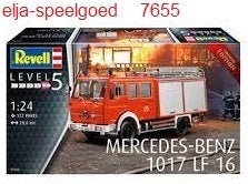 Modelbouw Revell 1:24 Mercedes Benz 1017 LF 16 - 7655, Revell, Groter dan 1:32, Nieuw, Ophalen of Verzenden
