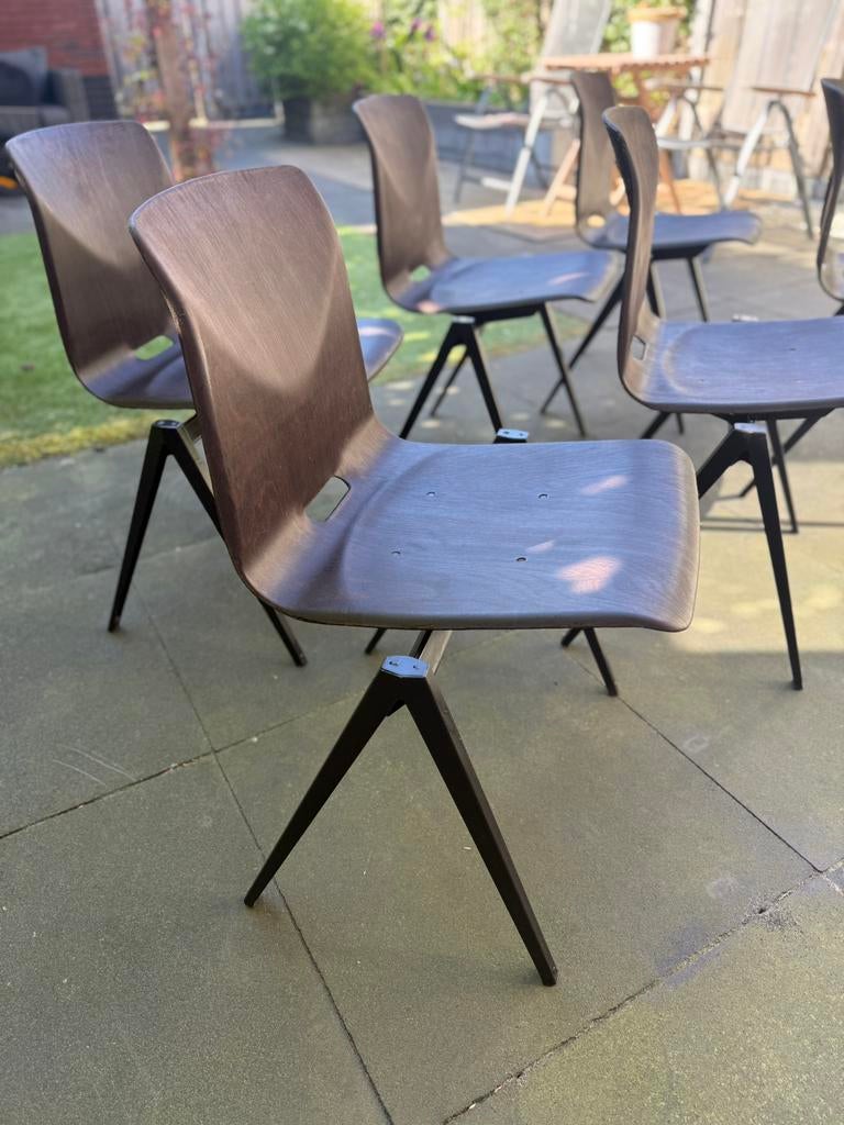 Galvanitas s22 stoelen, Huis en Inrichting, Stoelen, Gebruikt, Vijf, Zes of meer stoelen, Hout, Bruin, Ophalen of Verzenden