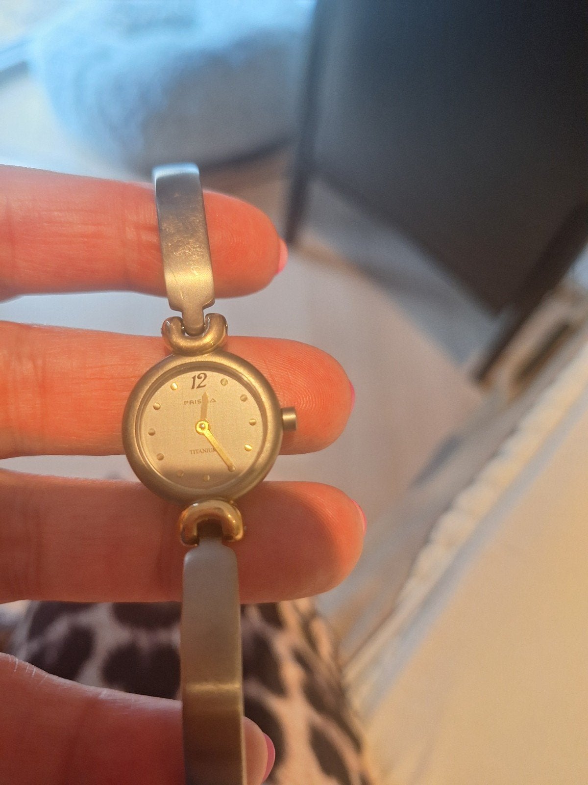 Prisma horloge. Vintage., Sieraden, Tassen en Uiterlijk, Horloges | Dames, Ophalen of Verzenden, Gebruikt, Staal, Overige merken