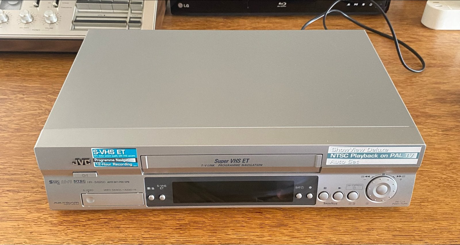 JVC HR-S6950EU Super VHS ET Videorecorder met afstandsbedien, Ophalen of Verzenden, Gebruikt, VHS-speler of -recorder