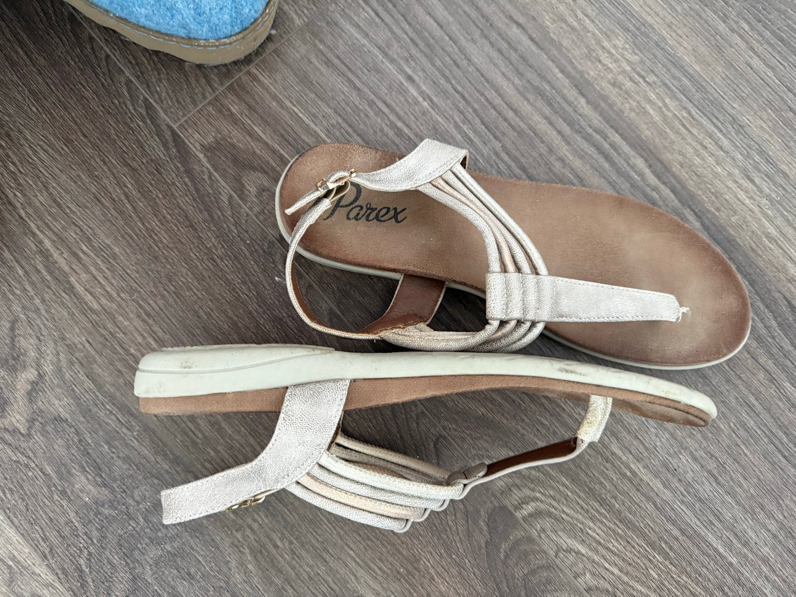 Parex sandalen - maat 40, Ophalen of Verzenden, Zo goed als nieuw, Beige, Sandalen of Muiltjes