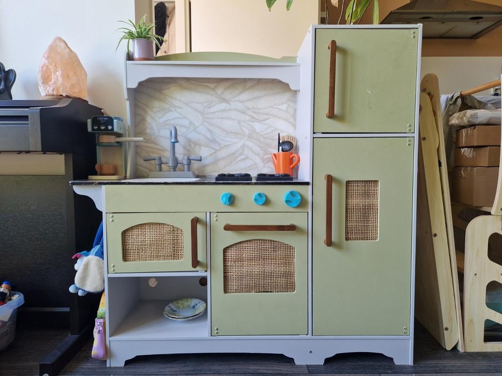 Gepimpte kinderkeuken met accessoires, Ophalen, Gebruikt, Hout, Speelkeuken