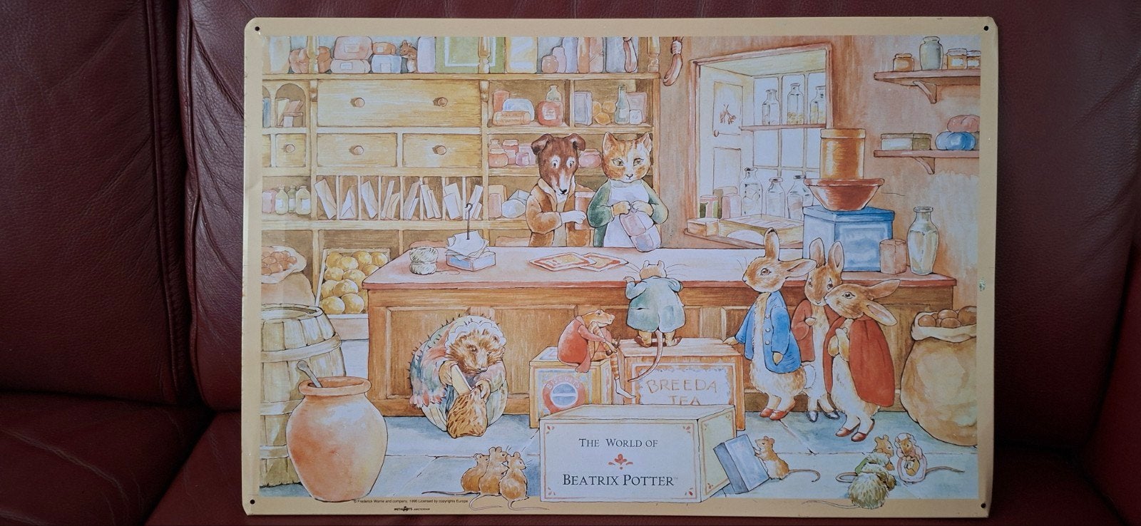Beatrix Potter Reclamebord -  1996, Ophalen of Verzenden