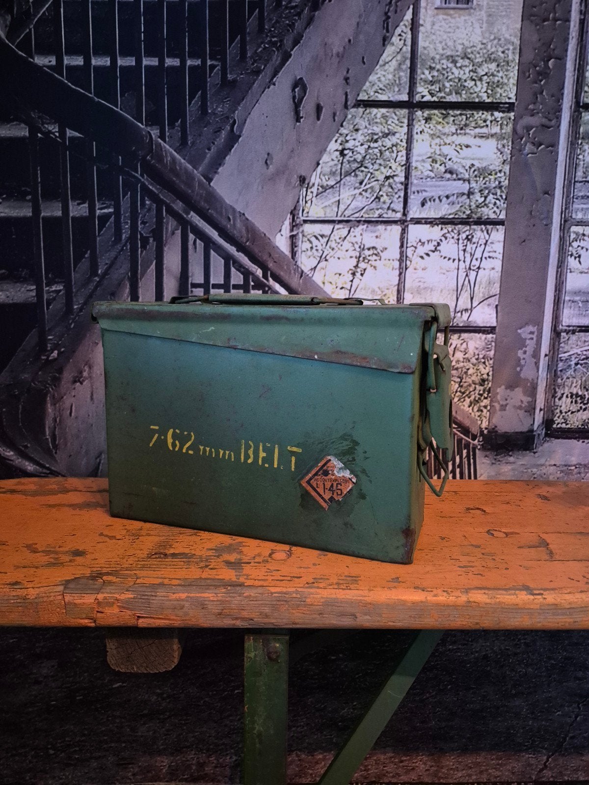 Vintage Leger Opslagbox, Verzamelen, Ophalen of Verzenden