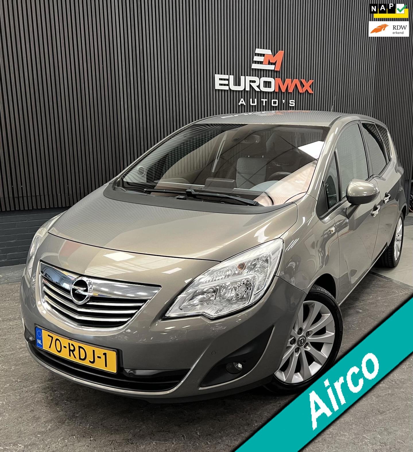 Opel Meriva 1.4 Turbo Cosmo - NAP - 1e Eigenaar - Cruise -Na, Voorwielaandrijving, Euro 5, Gebruikt, 4 cilinders