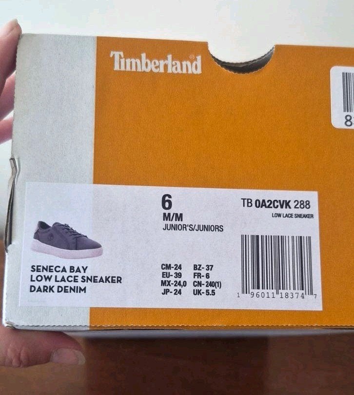 Timberland Seneca Bay Low Lace Sneaker Donker Denim Maat 39, Ophalen of Verzenden, Nieuw, Blauw