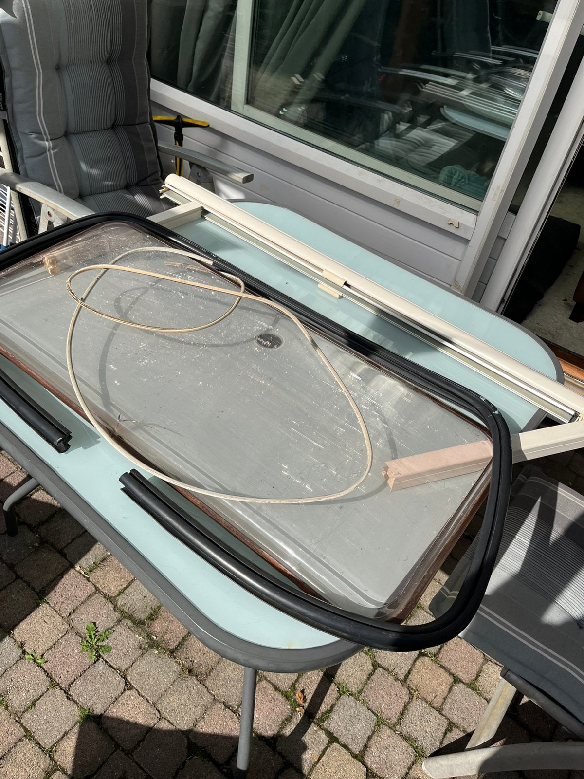 Camper/caravan raam 1000x450, Ophalen, Gebruikt