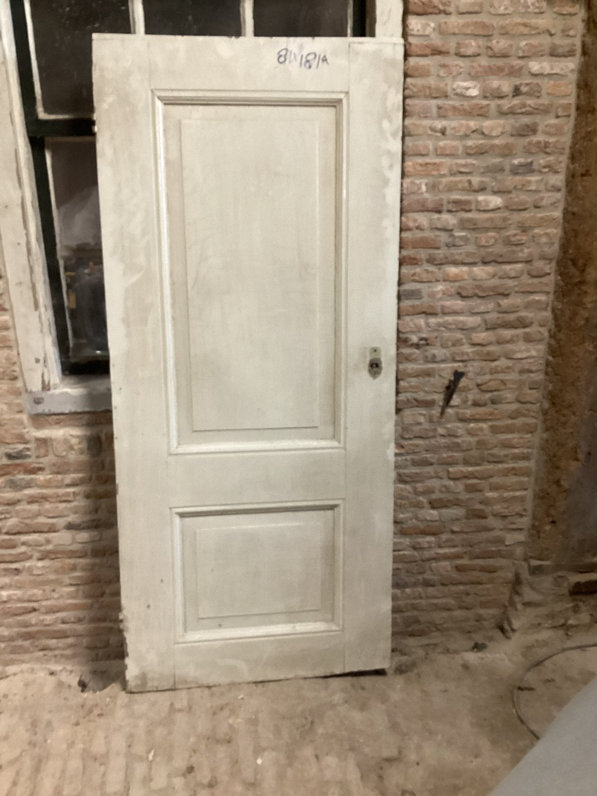 Antieke paneeldeur 181-81 cm, Antiek en Kunst, Ophalen