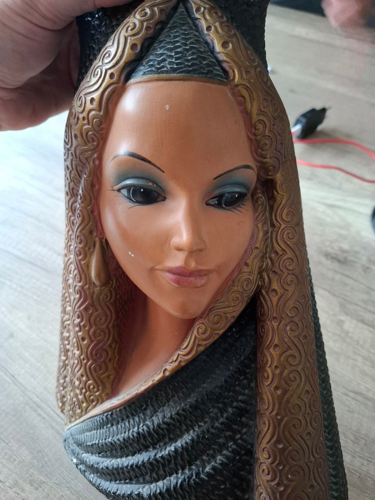 vintage gipsen buste cleopatra, Ophalen of Verzenden
