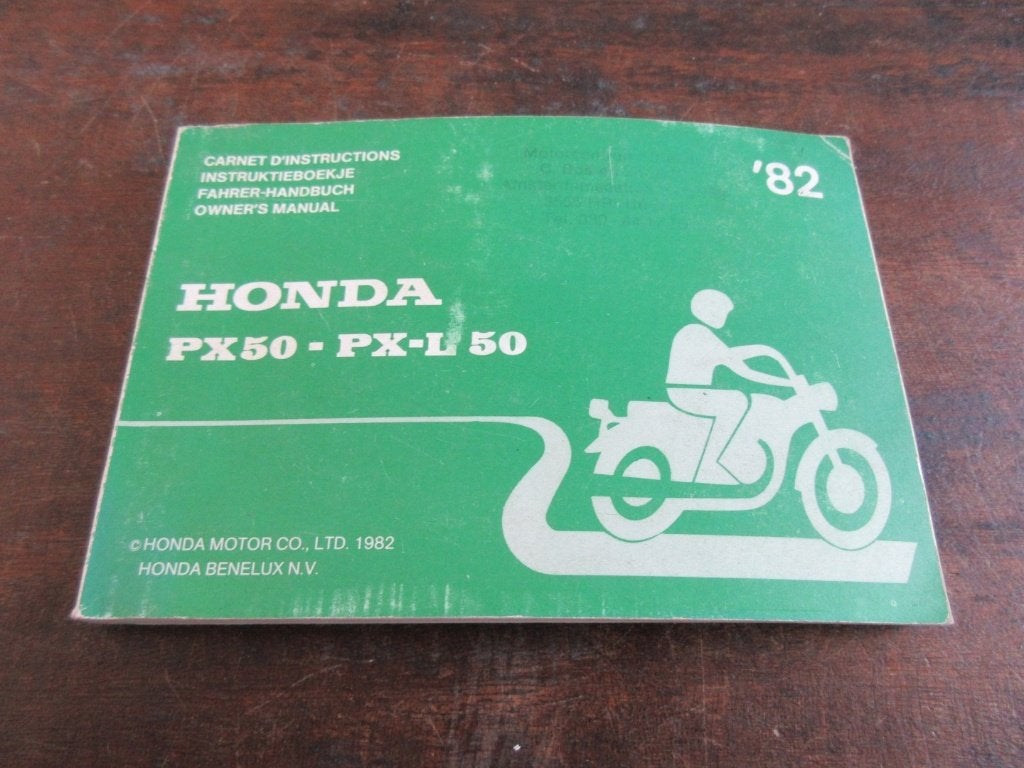 Honda PX50 PX-L50 1982 instructieboek owner's manual, Fietsen en Brommers, Ophalen of Verzenden