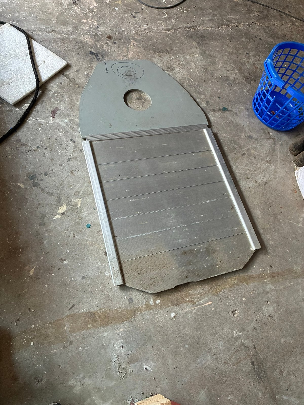 Aluminium bodem rubber boot, Watersport en Boten, Ophalen, Gebruikt, Overige typen