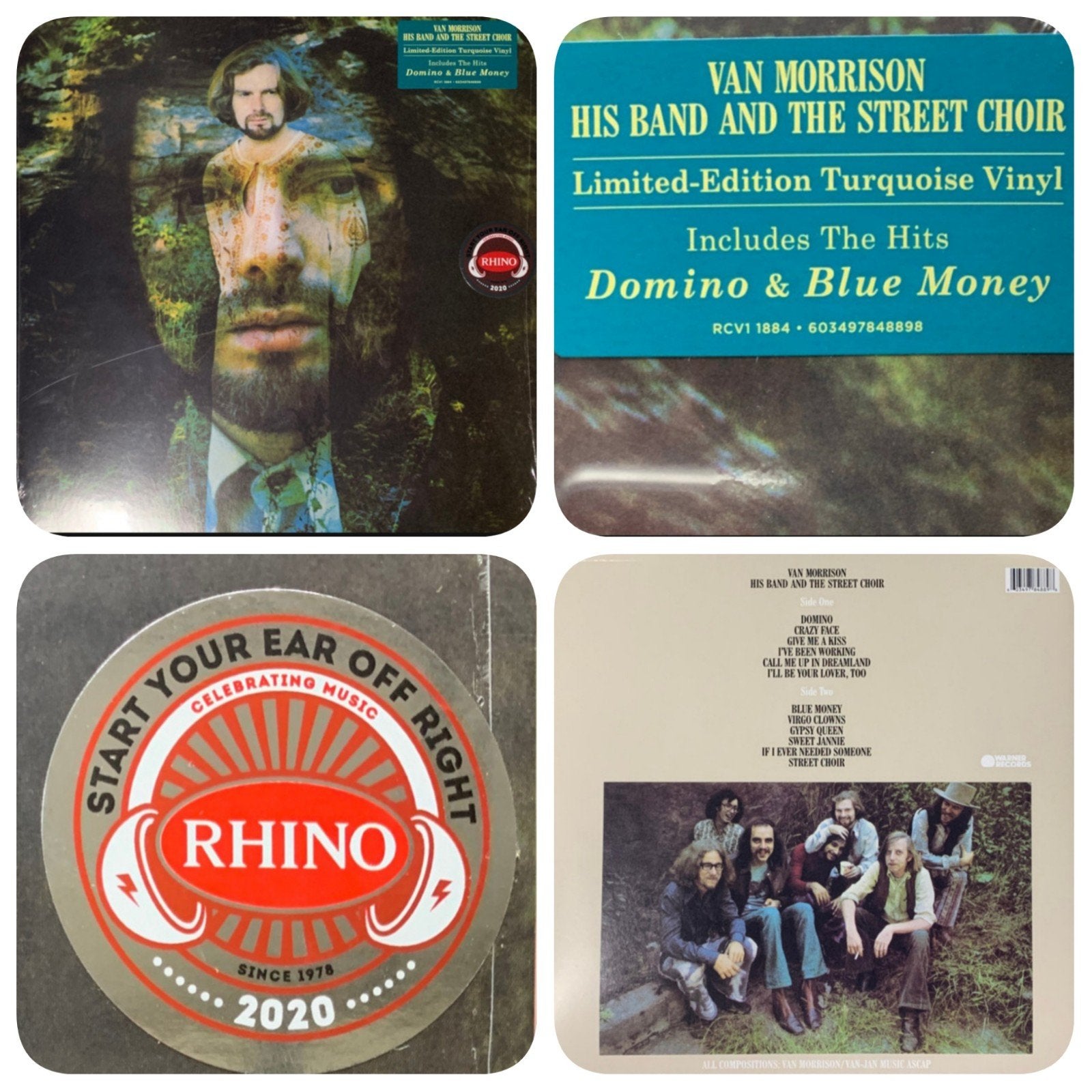 Van Morrison - His band & the street choir/BLAUW VINYL NIEUW, Reissue, Ophalen of Verzenden