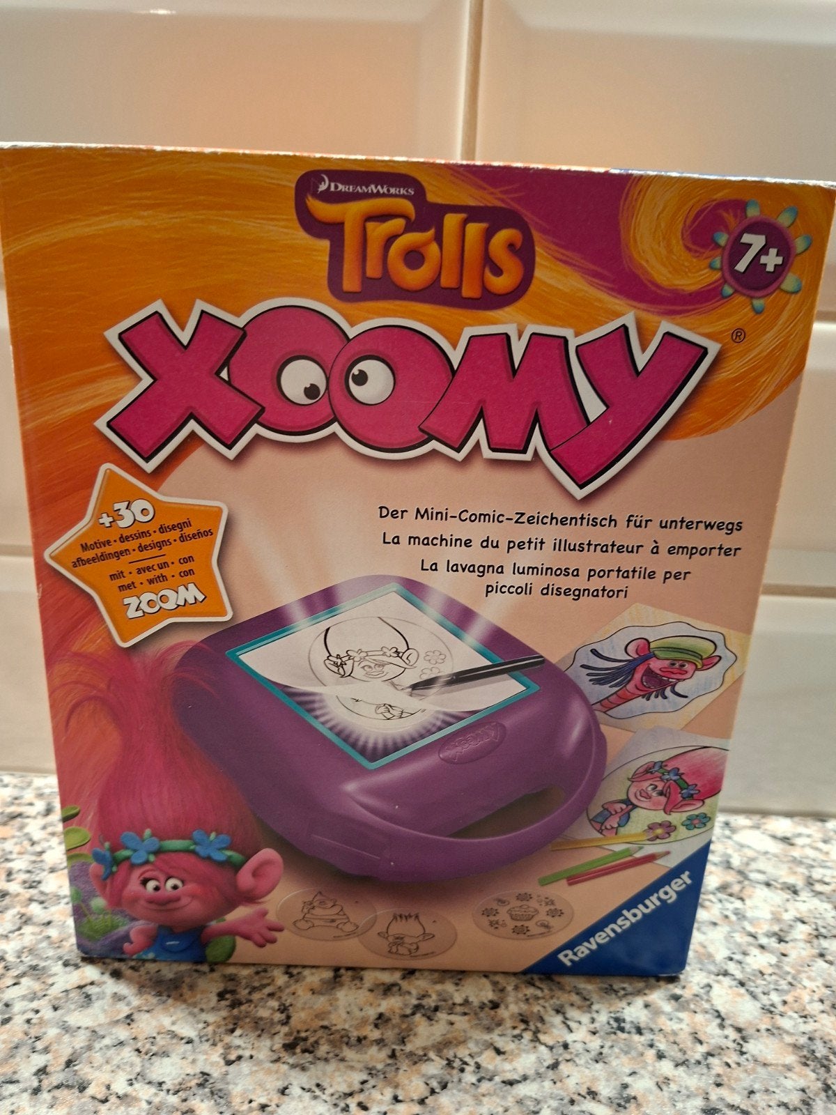 Trolls Xoomy Mini-Comic-Tekentafel van Ravensburger, Ophalen of Verzenden, Gebruikt, Knutselen, Met licht