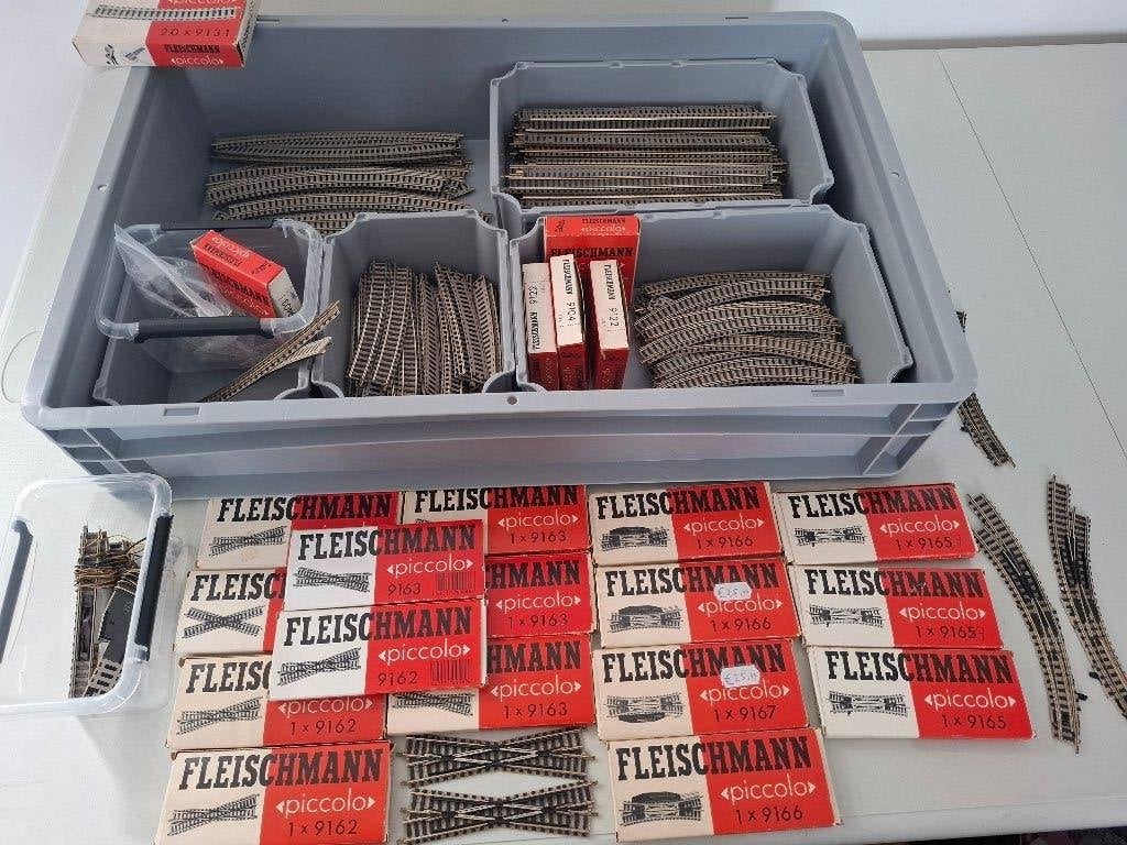 Fleischmann N Piccolo rails, wissels en kruisingen + meer, Hobby en Vrije tijd, Modeltreinen | N-Spoor, Gelijkstroom, Fleischmann
