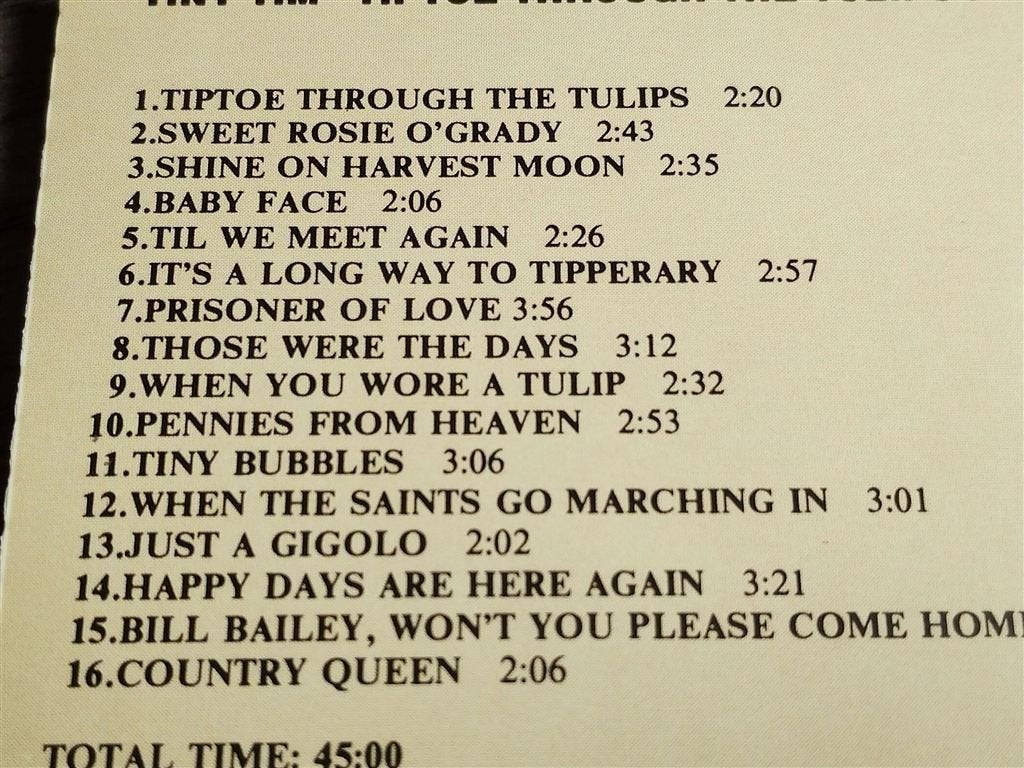 Tiny Tim ‎- Tiptoe Through The Tulips [Resurrection], Ophalen of Verzenden, Zo goed als nieuw